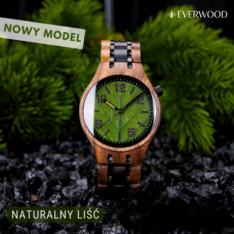 EverWood™ - Damski Leaf Green 35 mm