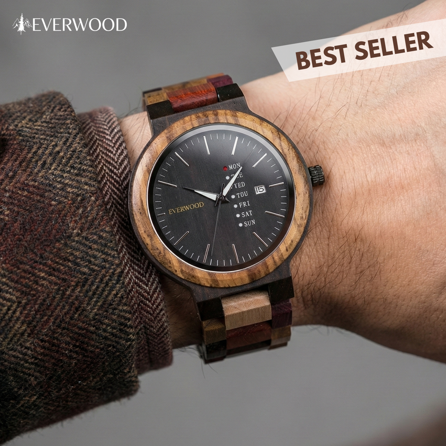 EverWood™ - MultiWood Quartz 44mm